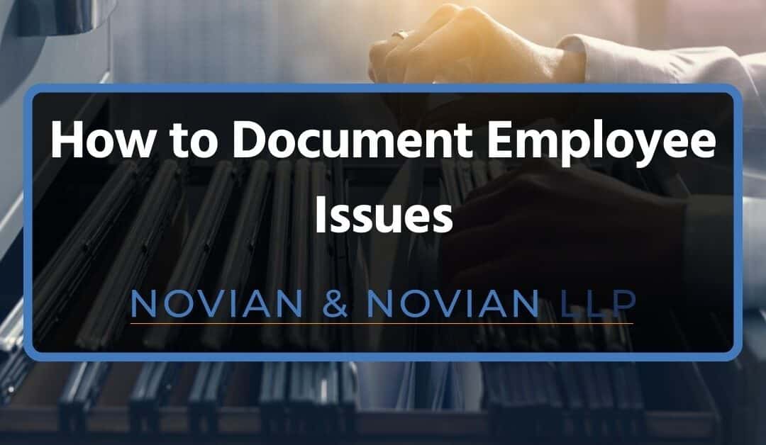 How to Document Employee Issues