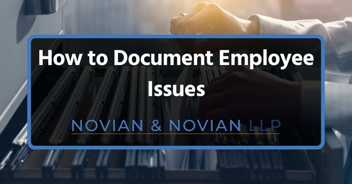 How to Document Employee Issues