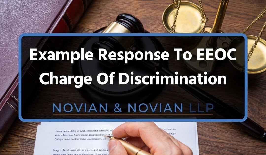 Example Response To EEOC Charge Of Discrimination