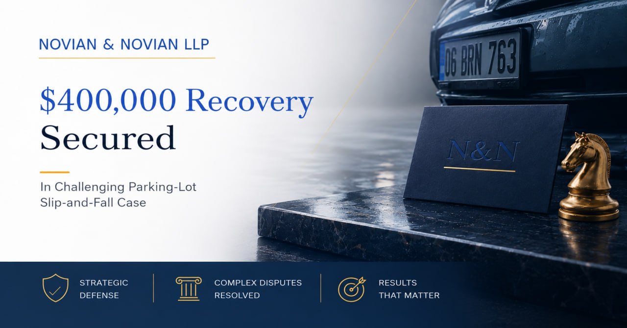 $400,000 Recovery Secured $400,000 recovery secured in challenging parking-lot slip-and-fall case