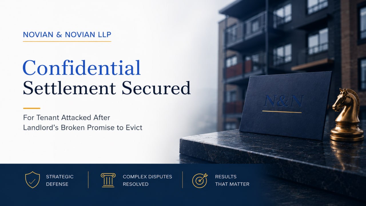 Confidential Settlement Secured Confidential settlement secured for tenant attacked after landlord broken promise to evict